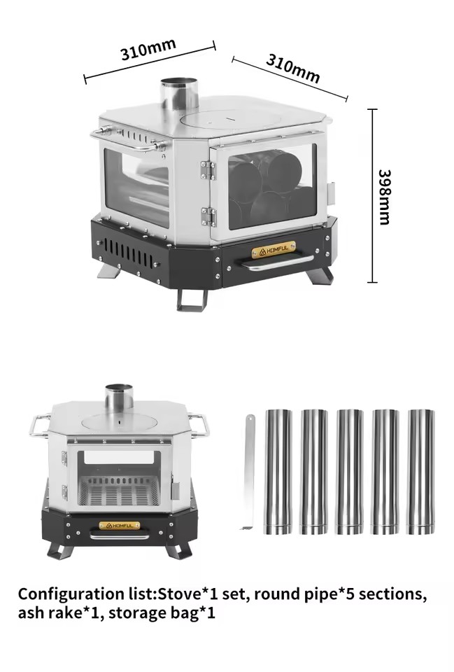 HOMFUL Portable Firewood Stove - Home Cooking Meals 评论和价格