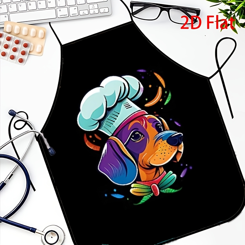 Funny Dog Chef Apron, Colorful - Home Cooking For Dogs 评论和价格