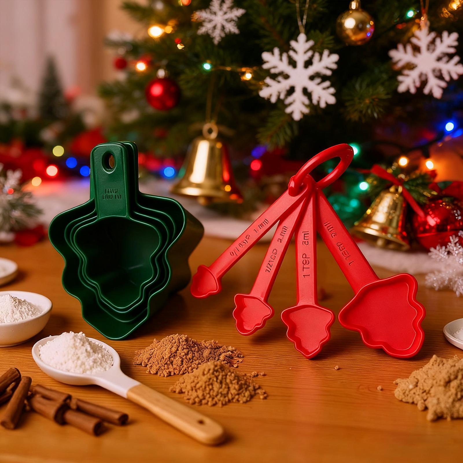 Christmas Measuring Cups And S - Home Cooking Utensils 评论和价格