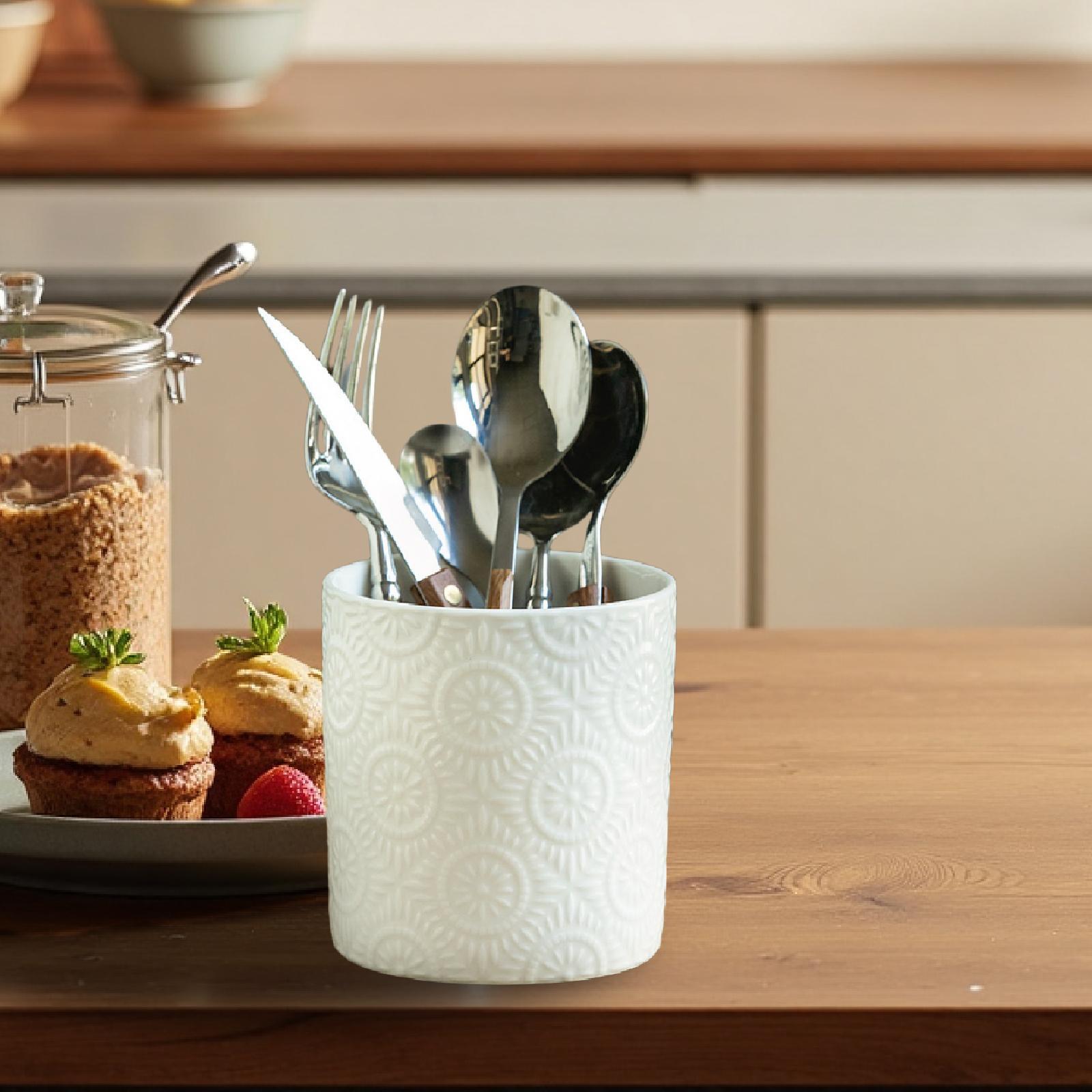 Ceramic Utensil Holder Desk Or - Home Cooking Utensils 评论和价格