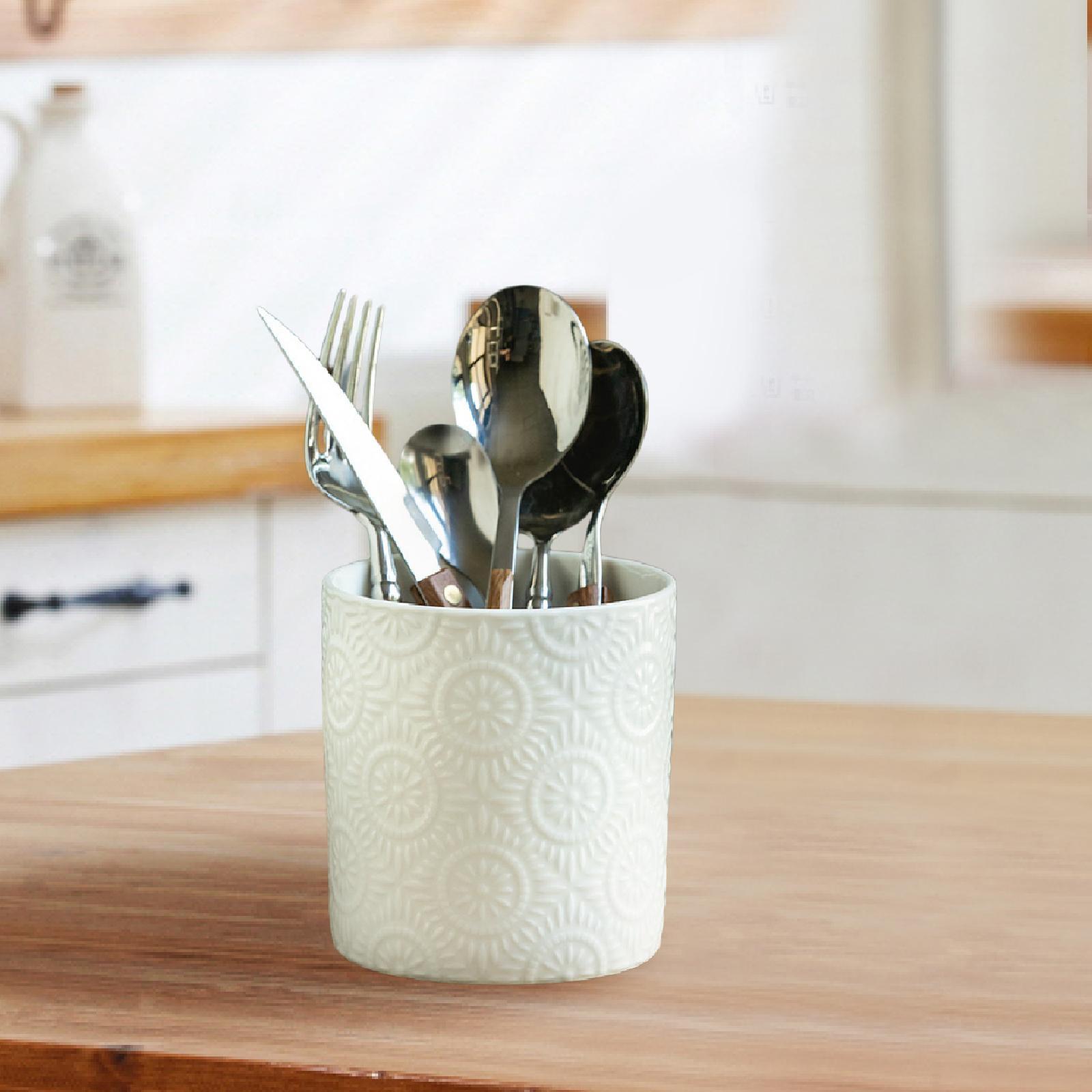 Ceramic Utensil Holder Desk Or - Home Cooking Utensils 评论和价格