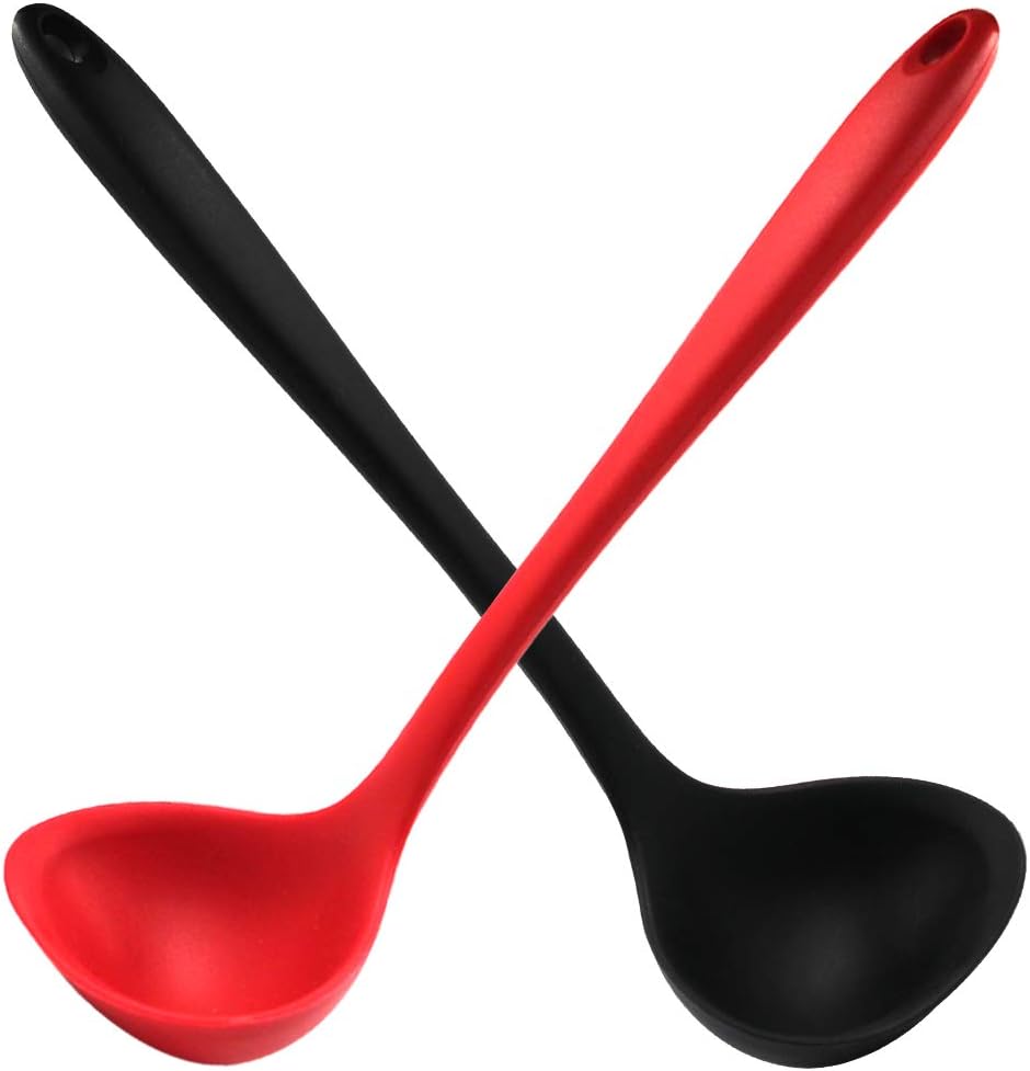 Silicone Ladles Soup Spoons No - Home Cooking Meals 评论和价格
