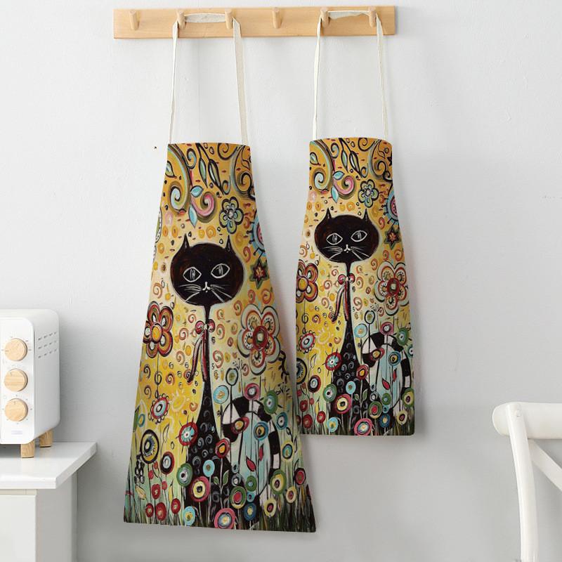 Flower Kitchen Cooking Apron C - Home Cooking For Cats 评论和价格