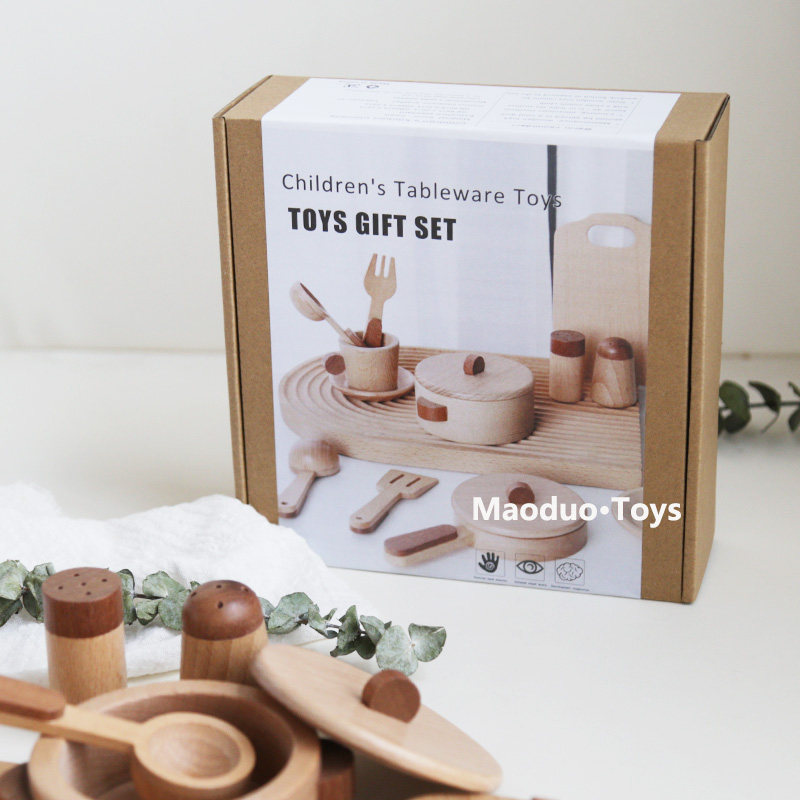 Maoduo Toys Beech Wooden Kids  - Home Cooking Utensils 评论和价格