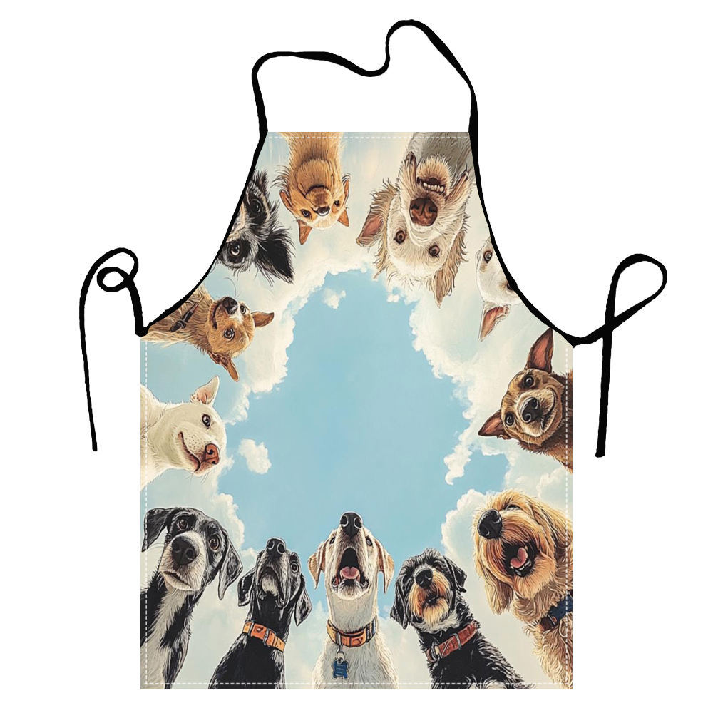 Cute Funny Circle Dogs  Apron  - Home Cooking For Dogs 评论和价格