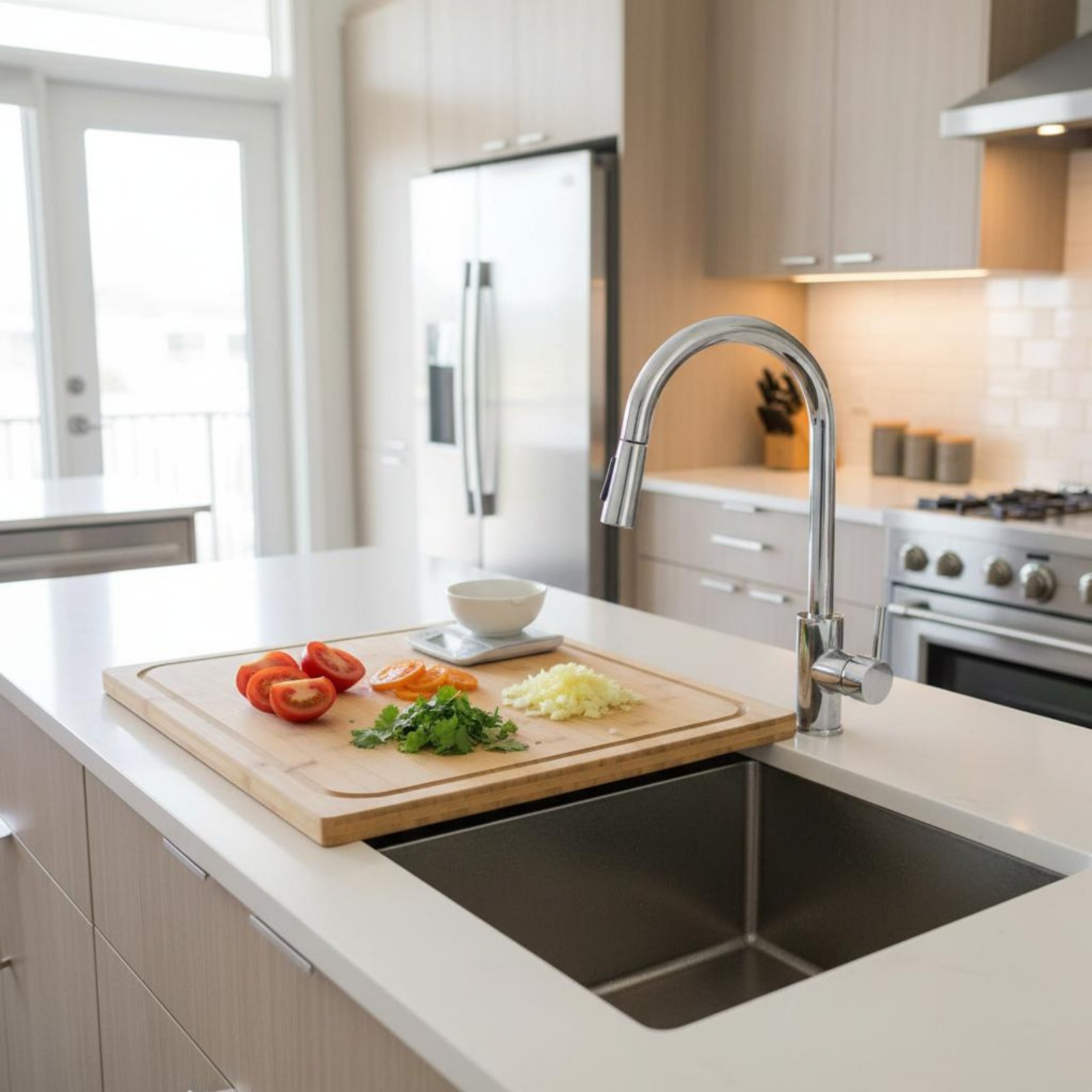 Over the Sink Cutting Board Mu - Home Cooking In 评论和价格