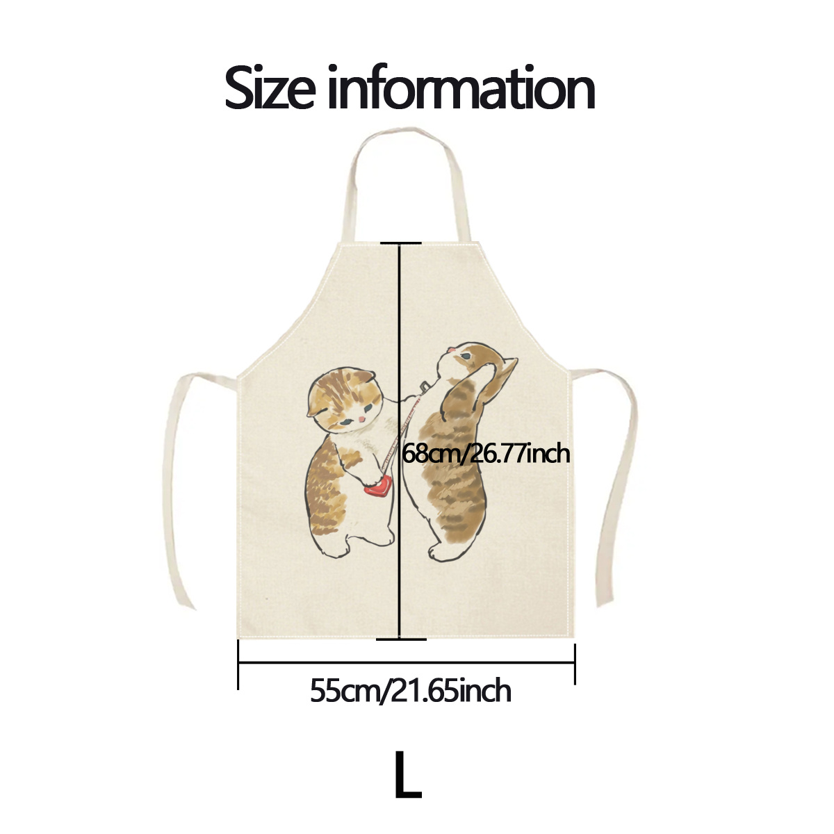 1pc Cute Cats Playing Apron Li - Home Cooking For Cats 评论和价格