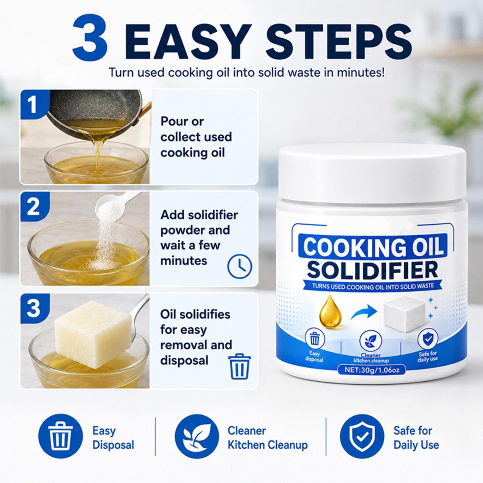 30g Cooking Oil Solidifier Kit - Home Cooking Meals 评论和价格
