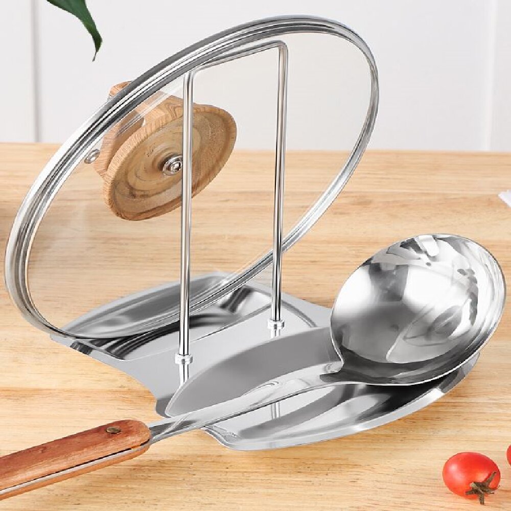 Stainless Steel Pot Lid Holder - Home Cooking Utensils 评论和价格