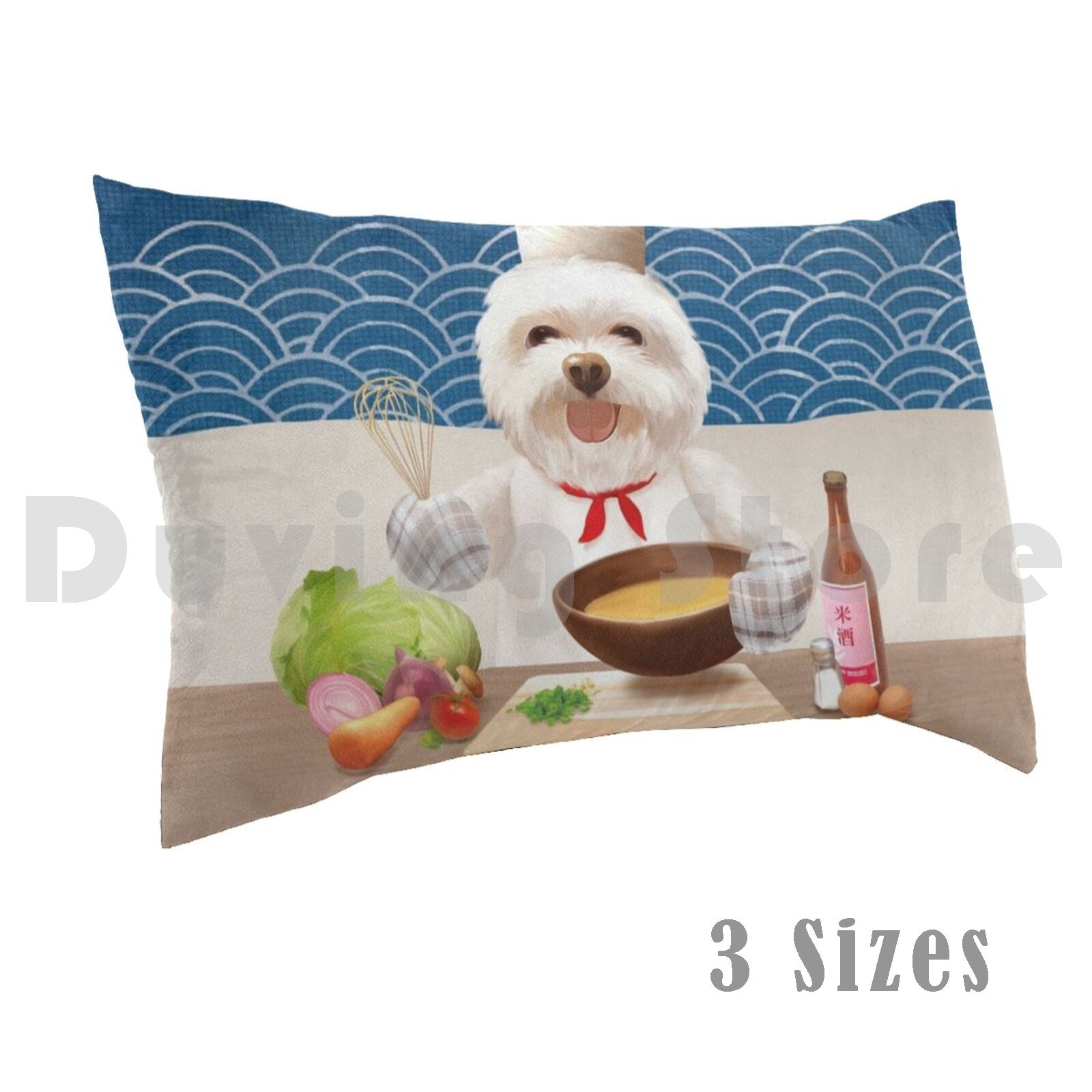Little Chef Pillow Case Printe - Home Cooking For Dogs 评论和价格