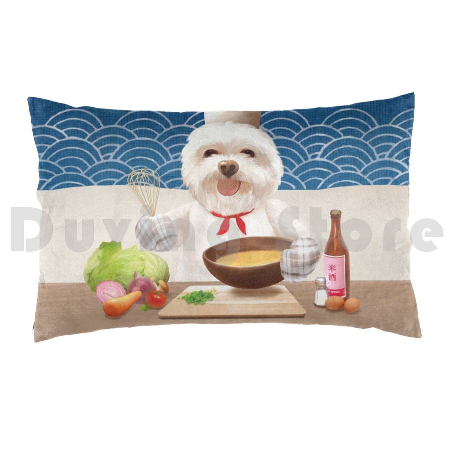 Little Chef Pillow Case Printe - Home Cooking For Dogs 评论和价格