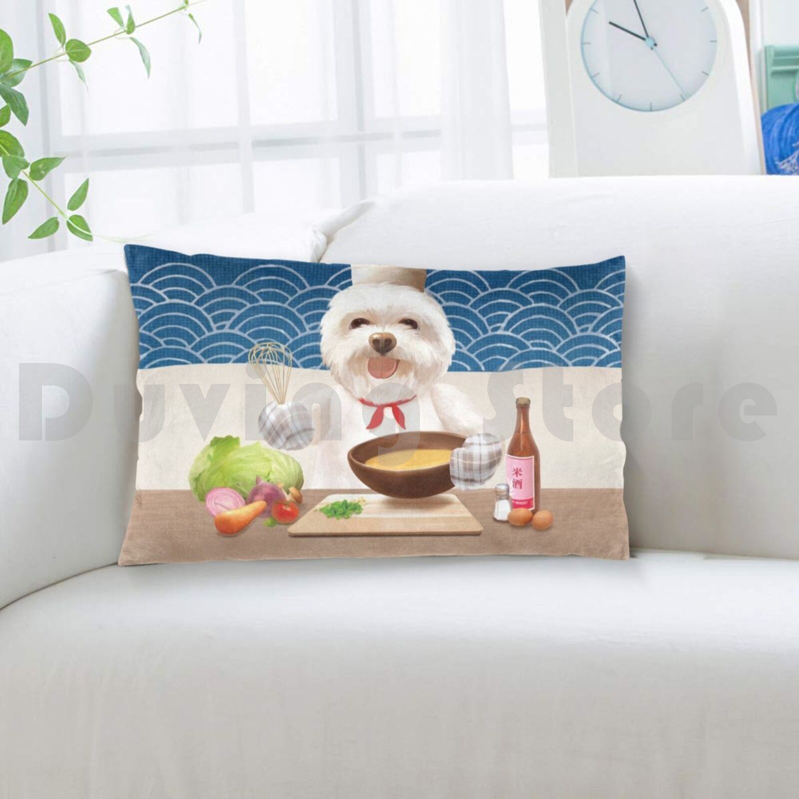 Little Chef Pillow Case Printe - Home Cooking For Dogs 评论和价格
