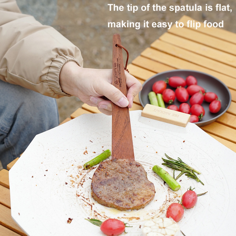 Outdoor Camping Wooden Spatula - Home Cooking Meals 评论和价格
