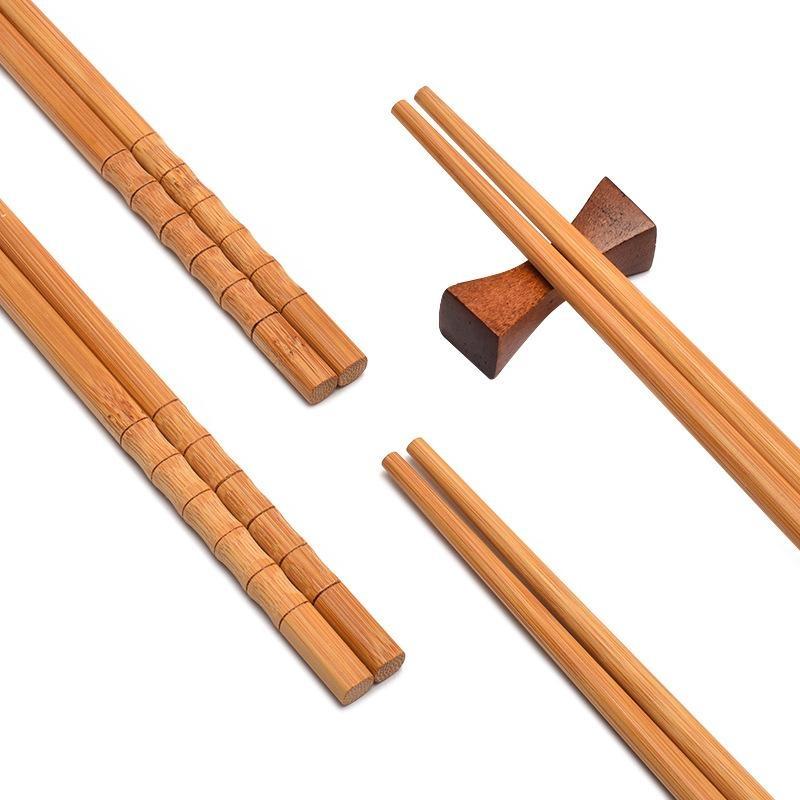 1 Pair Natural Bamboo Chopstic - Home Cooking Asian 评论和价格