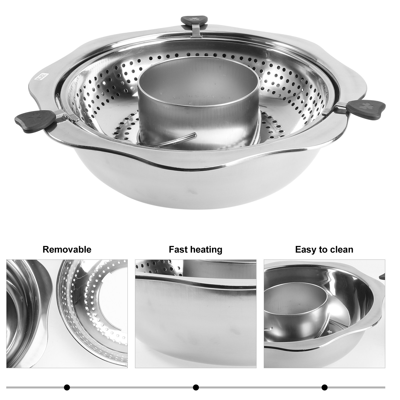 Rotating Hot Pot Stainless Ste - Home Cooking Utensils 评论和价格